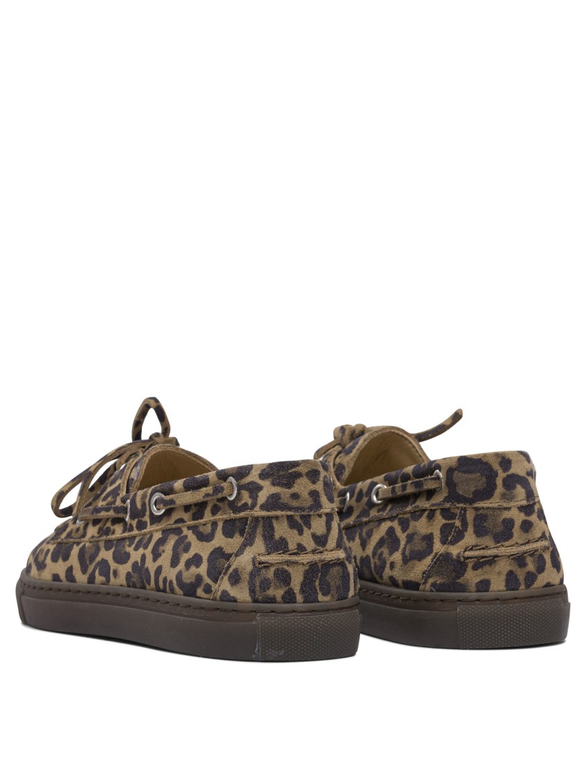 Copenhagen Leopard Print Leather Loafers In Multi