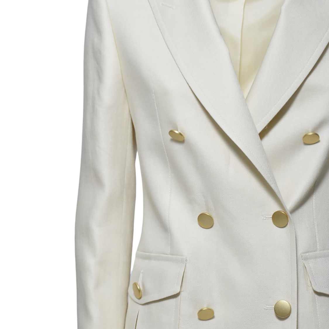 TAGLIATORE TAGLIATORE HONEY IVORY LINEN TWILL JACKET