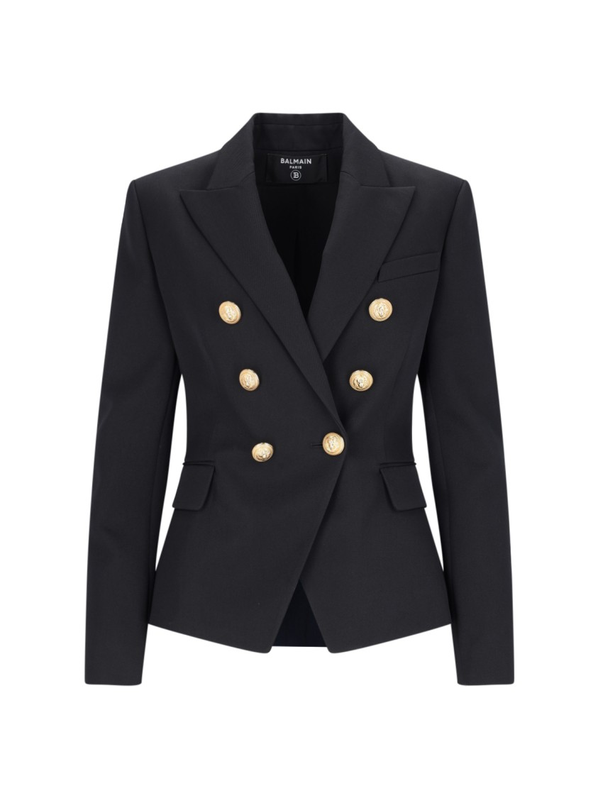Balmain Jackets And Vests In Black