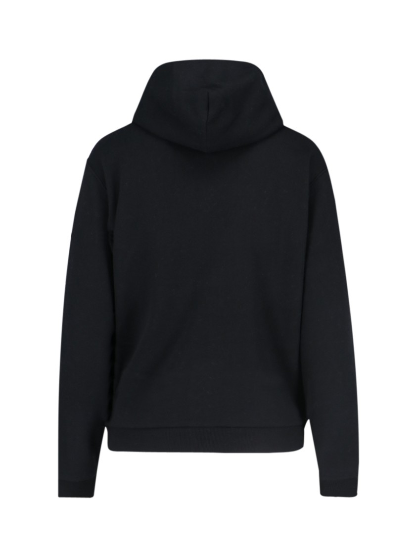 Polo Ralph Lauren Felpa In Misto Cotone Nero Donna In Black