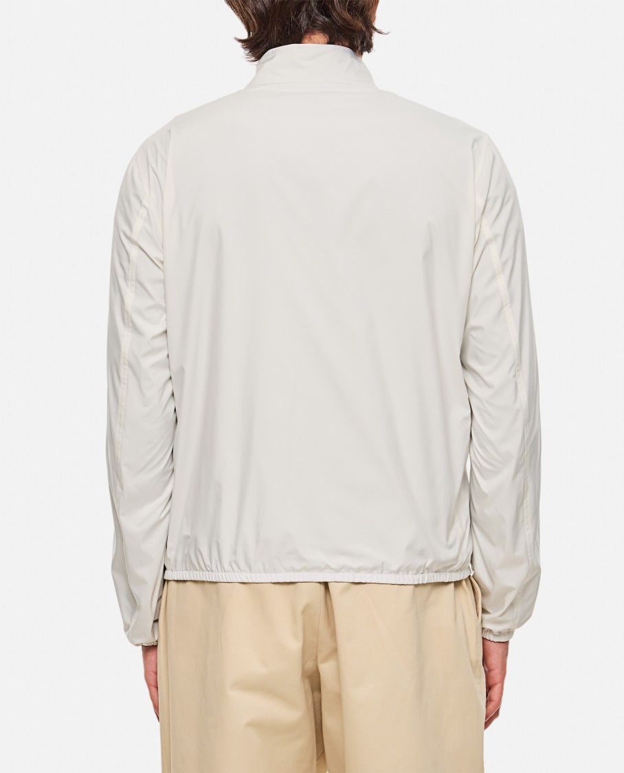 Herno Reversible Nylon And Cotton Jacket With Double Slider Zip Closure In White