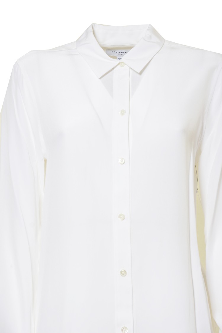 EQUIPMENT EQUIPMENT LEEMA SILK BLOUSE - WHITE