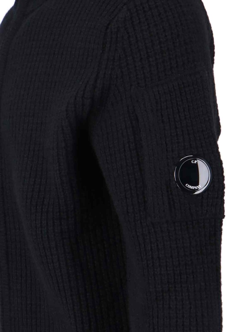C.p. Company C.p.company Knitwear Crewneck In Black