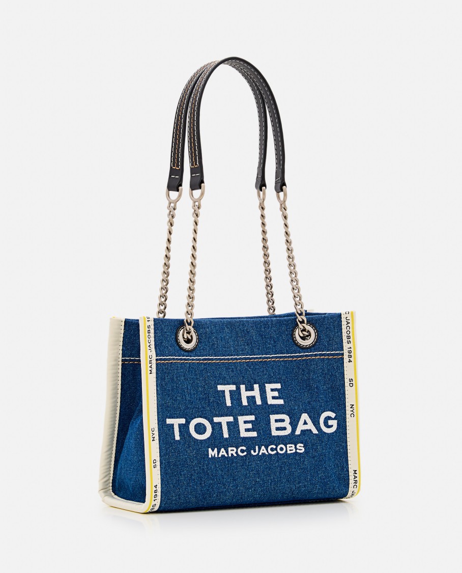 Shop Marc Jacobs The Small Denim Tote Bag In Blue