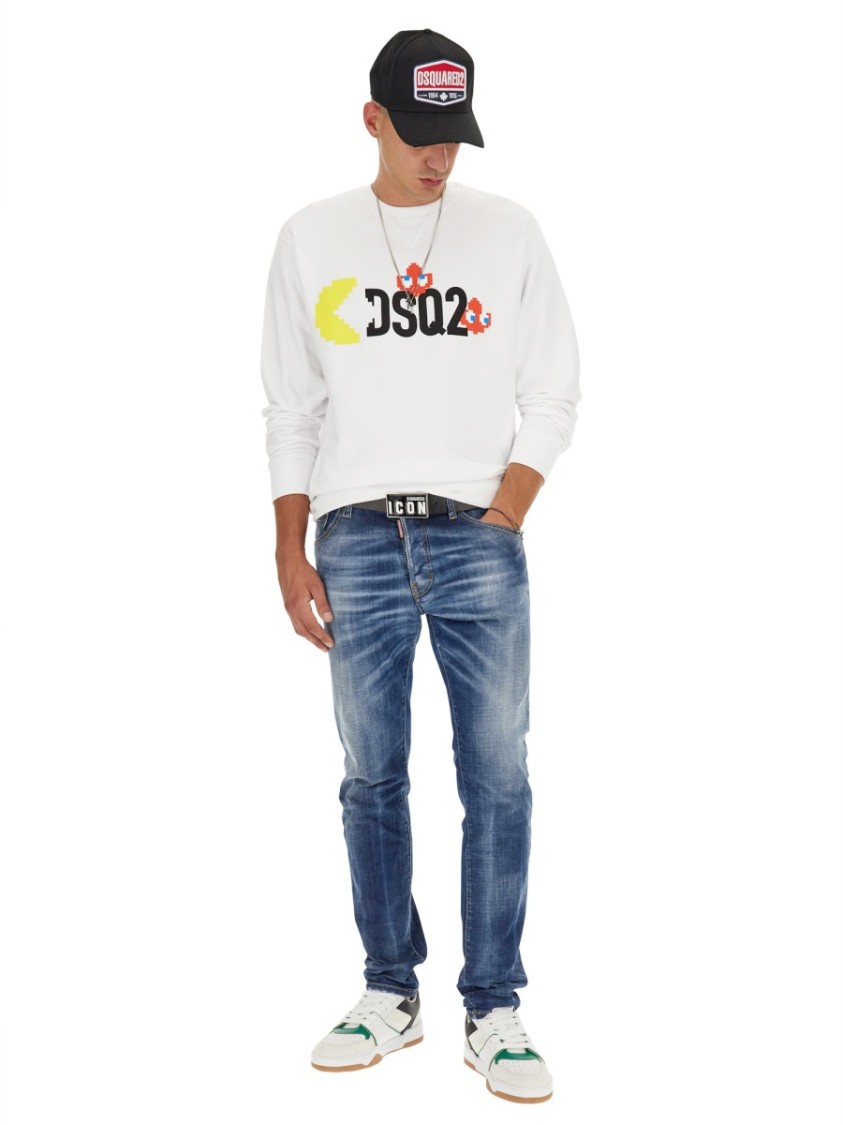 Shop Dsquared2 Relaxed-fit White Sweatshirt