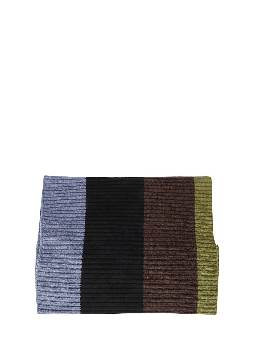 Shop Colville Textured Wool Collar Scarves In Multicolor