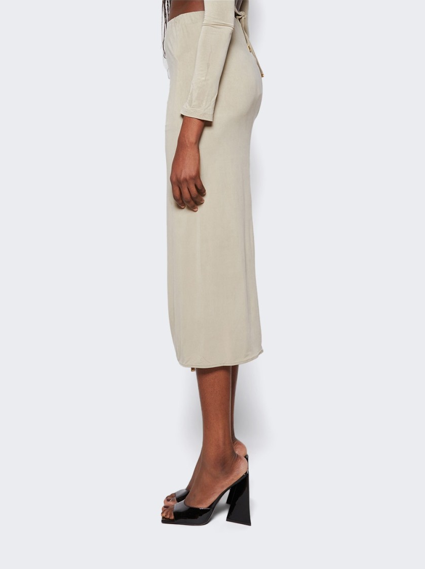Jacquemus La Jupe Pareo Croissant Skirt