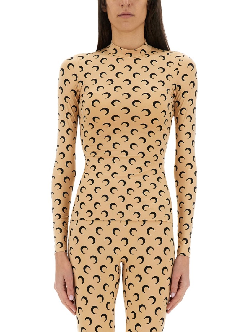 Marine Serre Moon Turtleneck Tshirt
