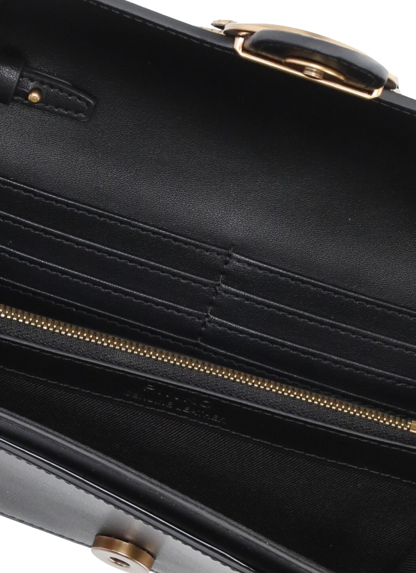 Shop Pinko Black Love One Wallet
