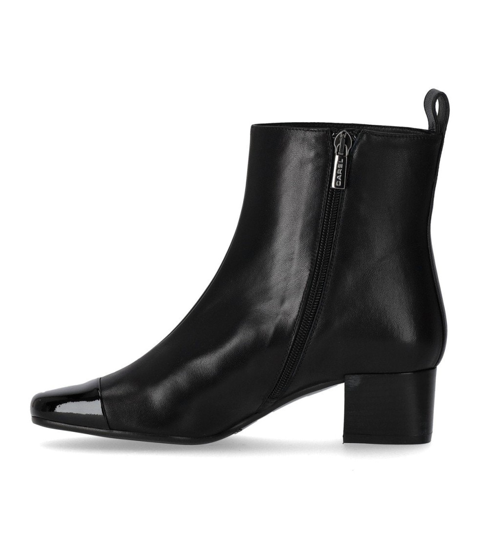 Carel Paris Estime Bis Black Ankle Boot In Black
