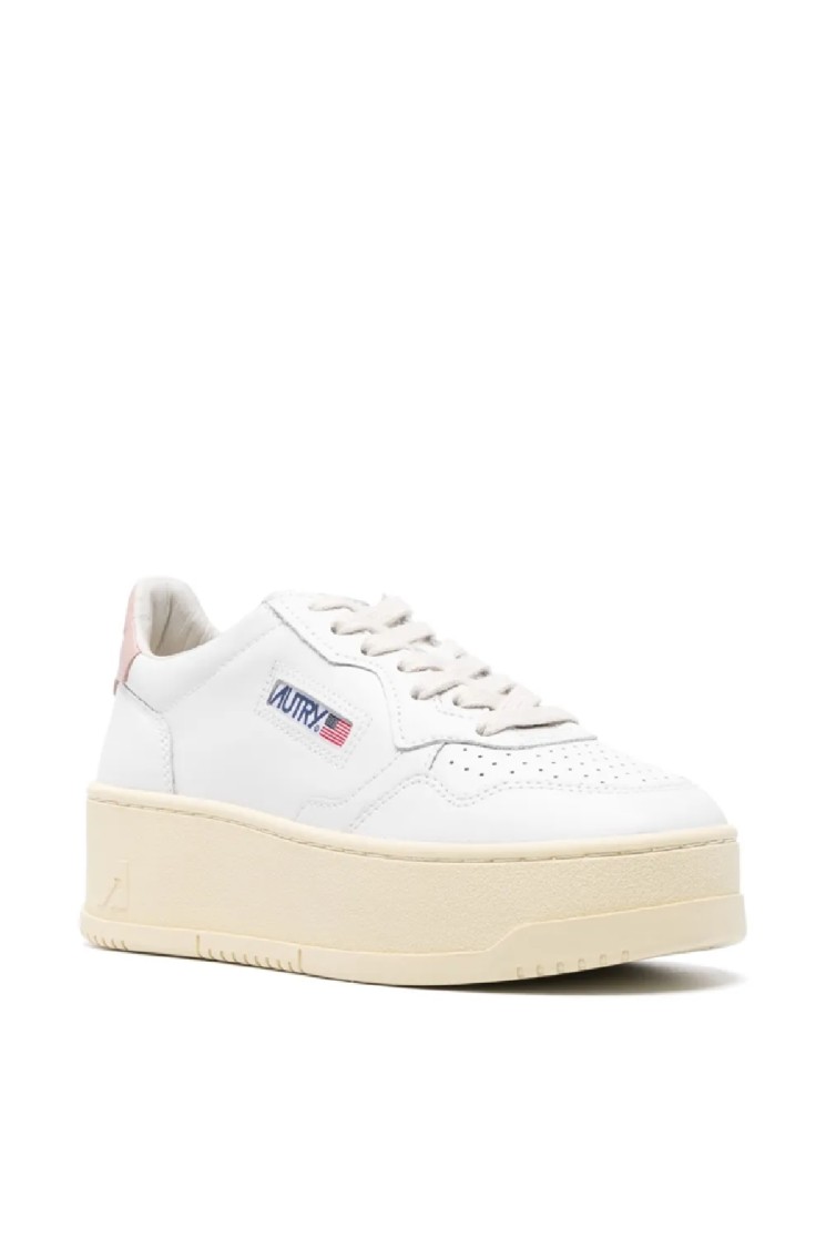 Autry Platform Low-top Sneakers With Platform Sole In White