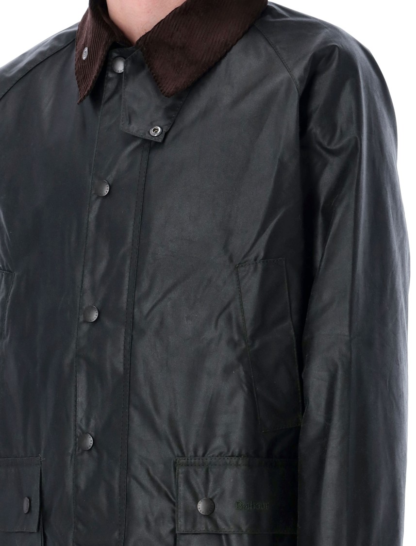 Shop Barbour Bedale Wax Jacket In Black