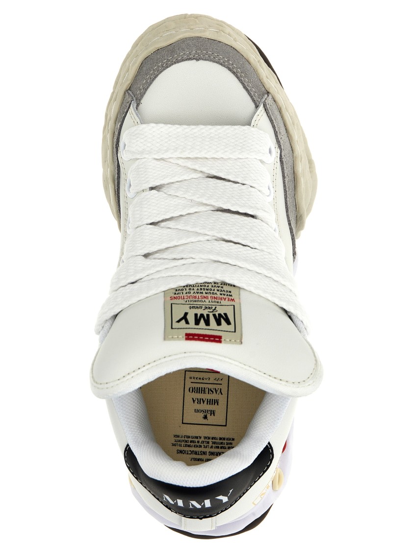 Miharayasuhiro Herbie Distressed-effect Sneakers In White