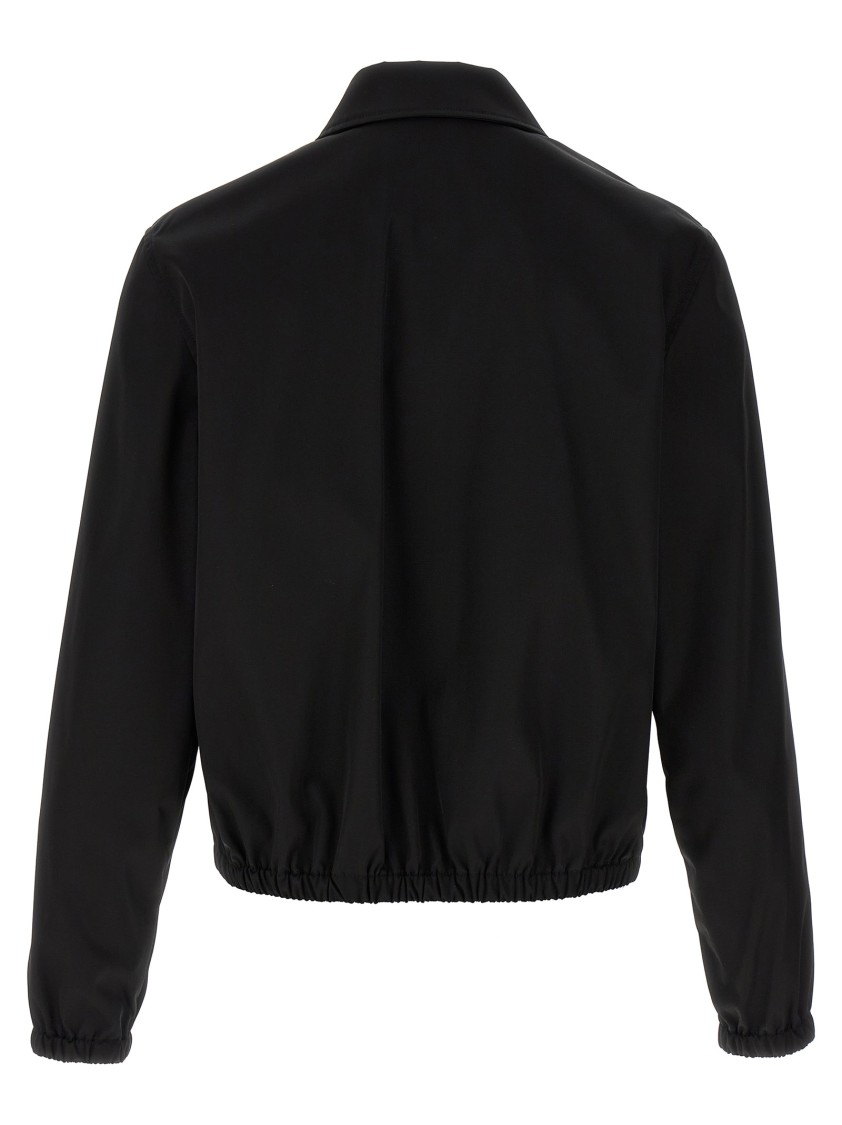 Ami Alexandre Mattiussi Ami Sleek Black Jacket With Versatile Two-way Zip