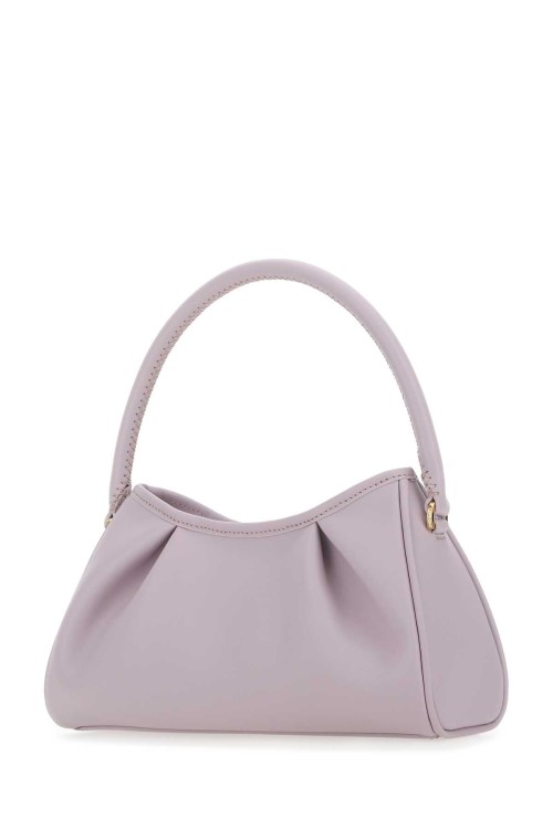 Elleme Lilac Leather Dimple Moon Shoulder Bag | THE LIST