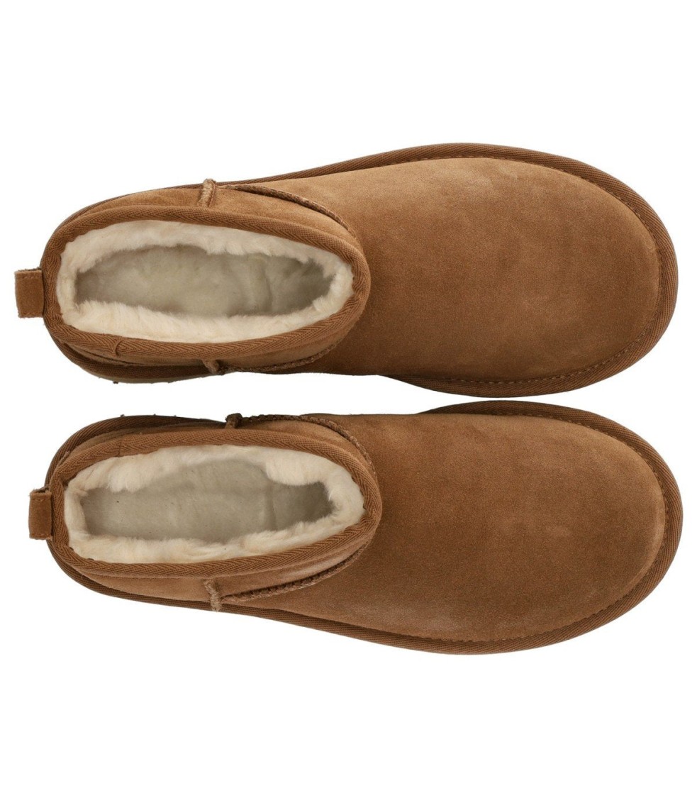 Ugg Classic Ultra Mini Platform Chestnut Boot In Brown