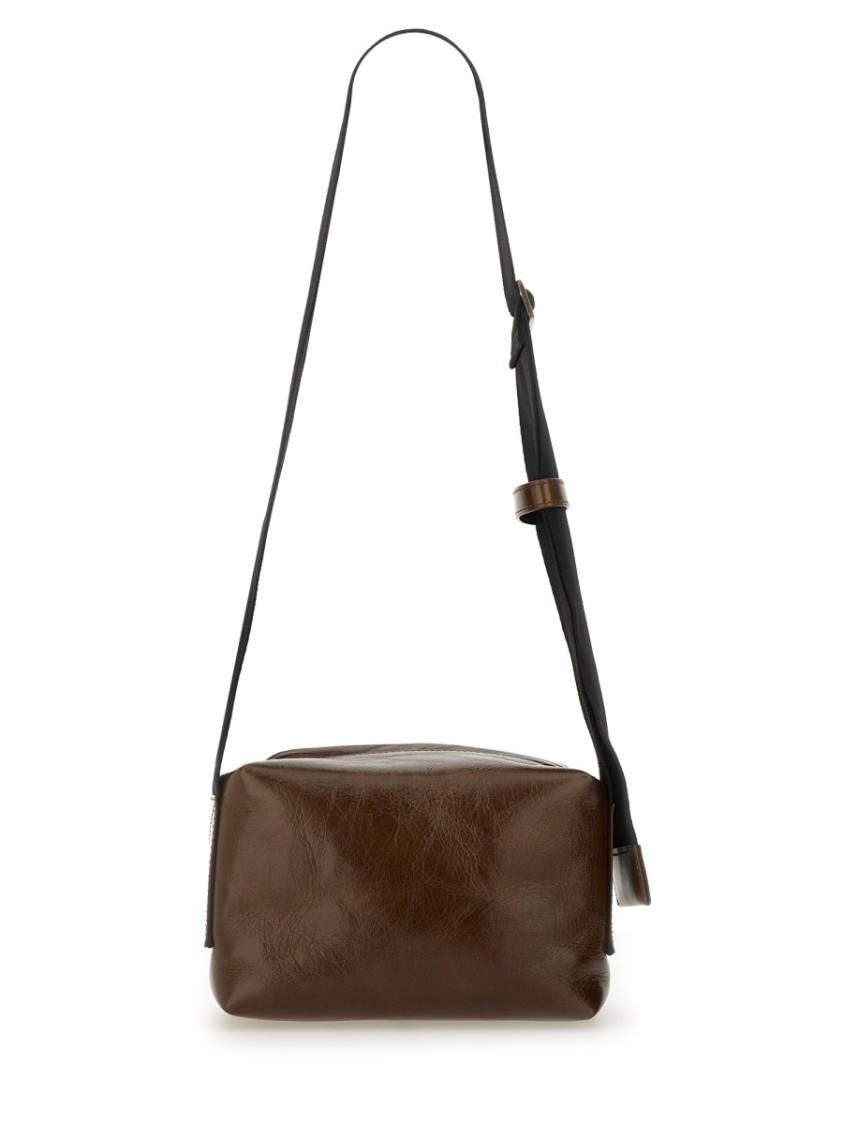 Uma Wang Brown Carbon Fiber Shoulder Bag In Brown