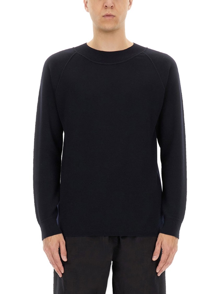 Shop Margaret Howell Black Merino Wool Sweater