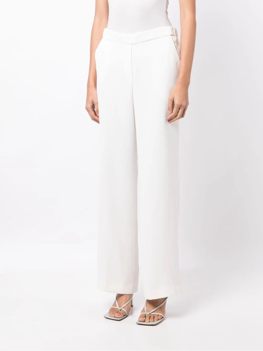 P.a.r.o.s.h . Wide-leg Tailored Pants With High Waist In White