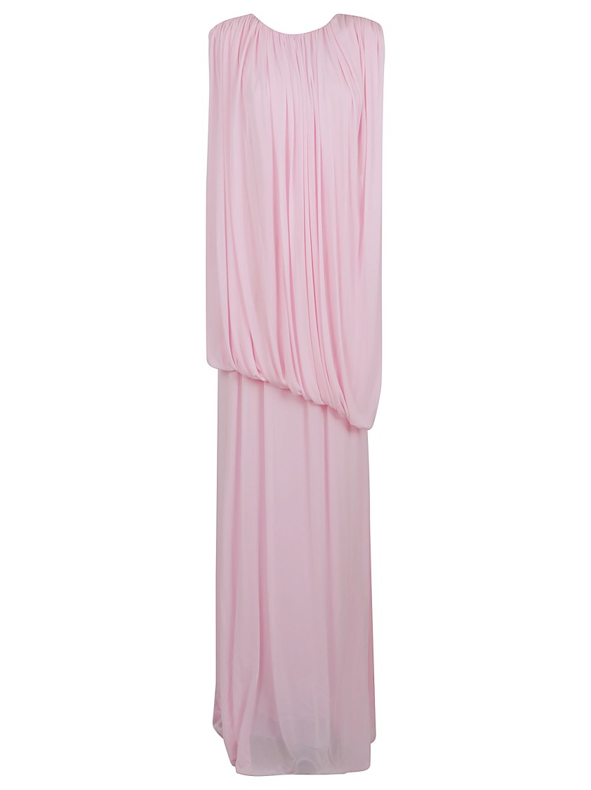 Giambattista Valli Fresh Silk Dress With Wrapped Shoulders