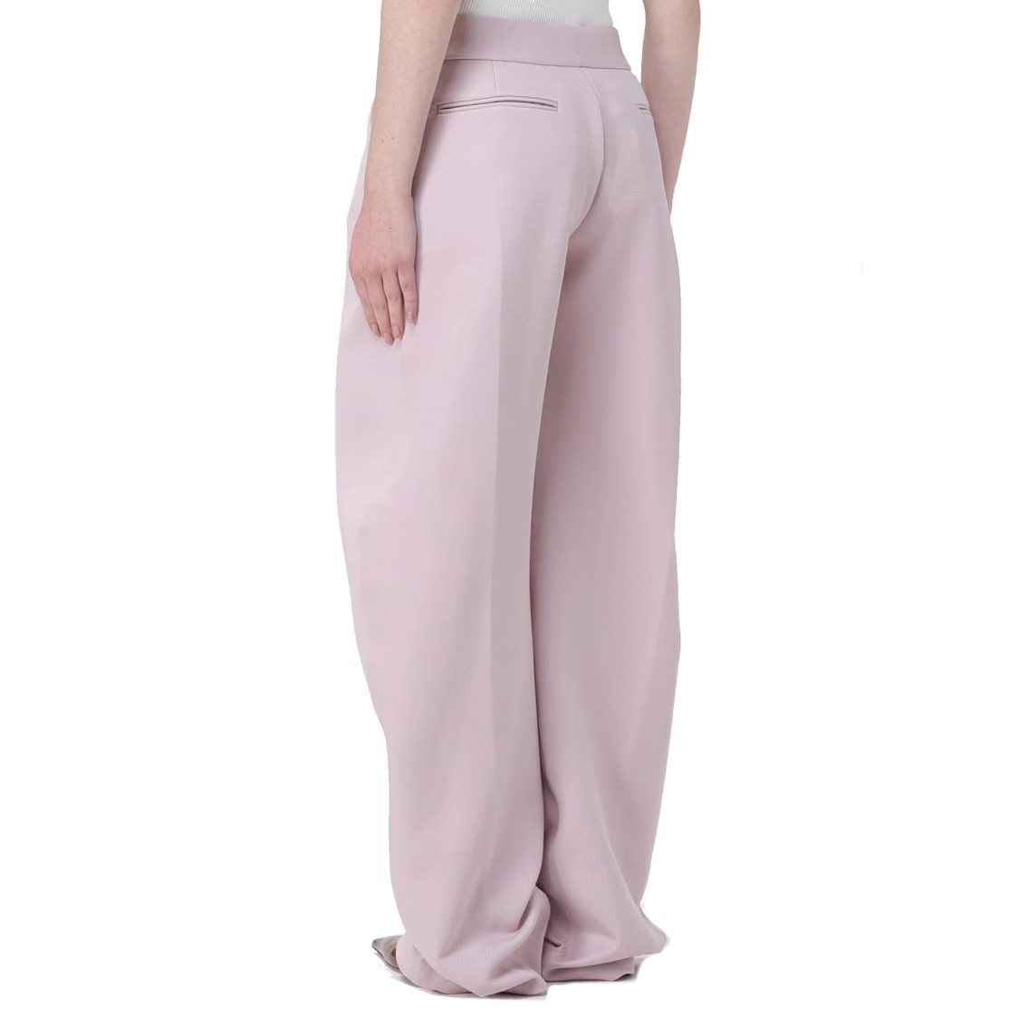 Attico The  Runway "the Morning After" Gend - Pale Pink Long Pants Pale Pink Main Fabric: 44% Virgin In Pink