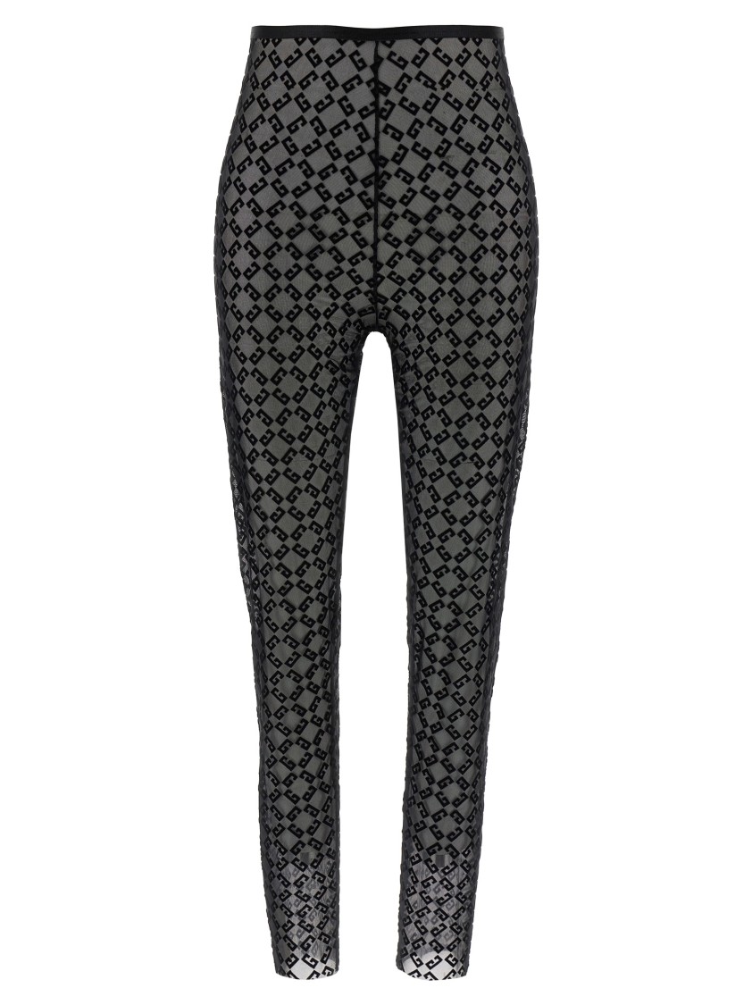 Givenchy Fitted Leggings With Distinctive Pattern And High Waistband