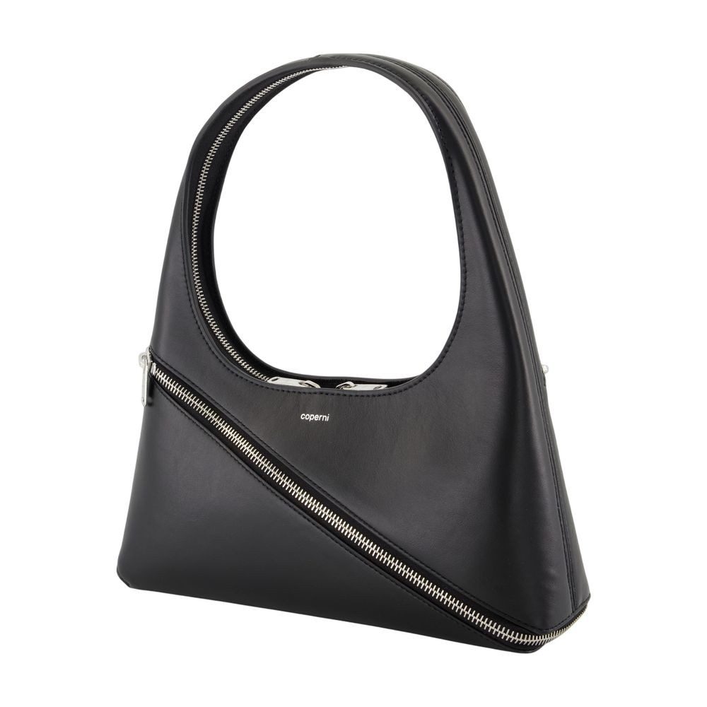 Coperni Calf-leather Shoulder Bag In Black