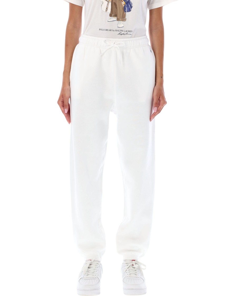 Polo Ralph Lauren Embroidered-logo Track Pants In White