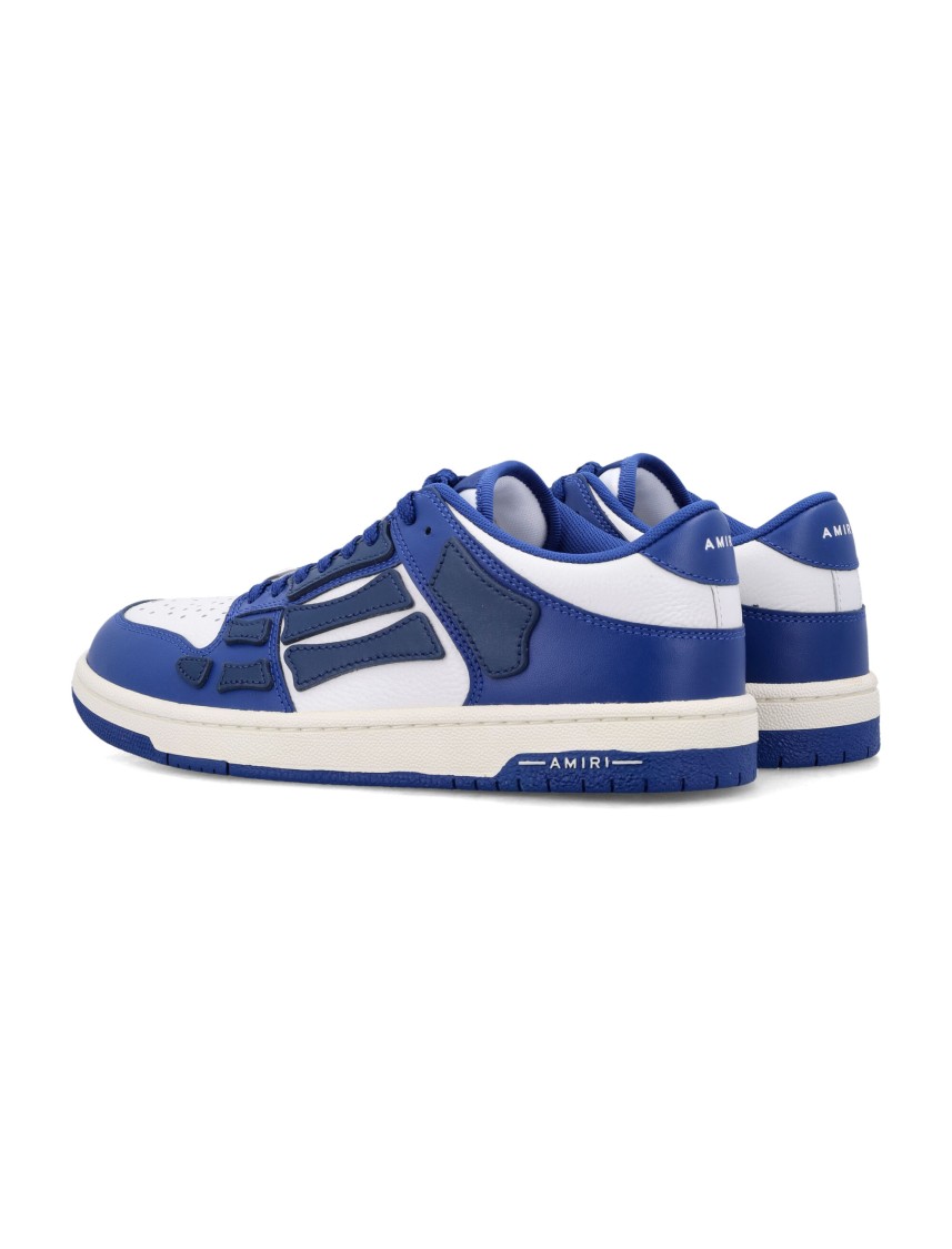 Amiri Low-top Leather Sneakers With Perforated Upper In Multi