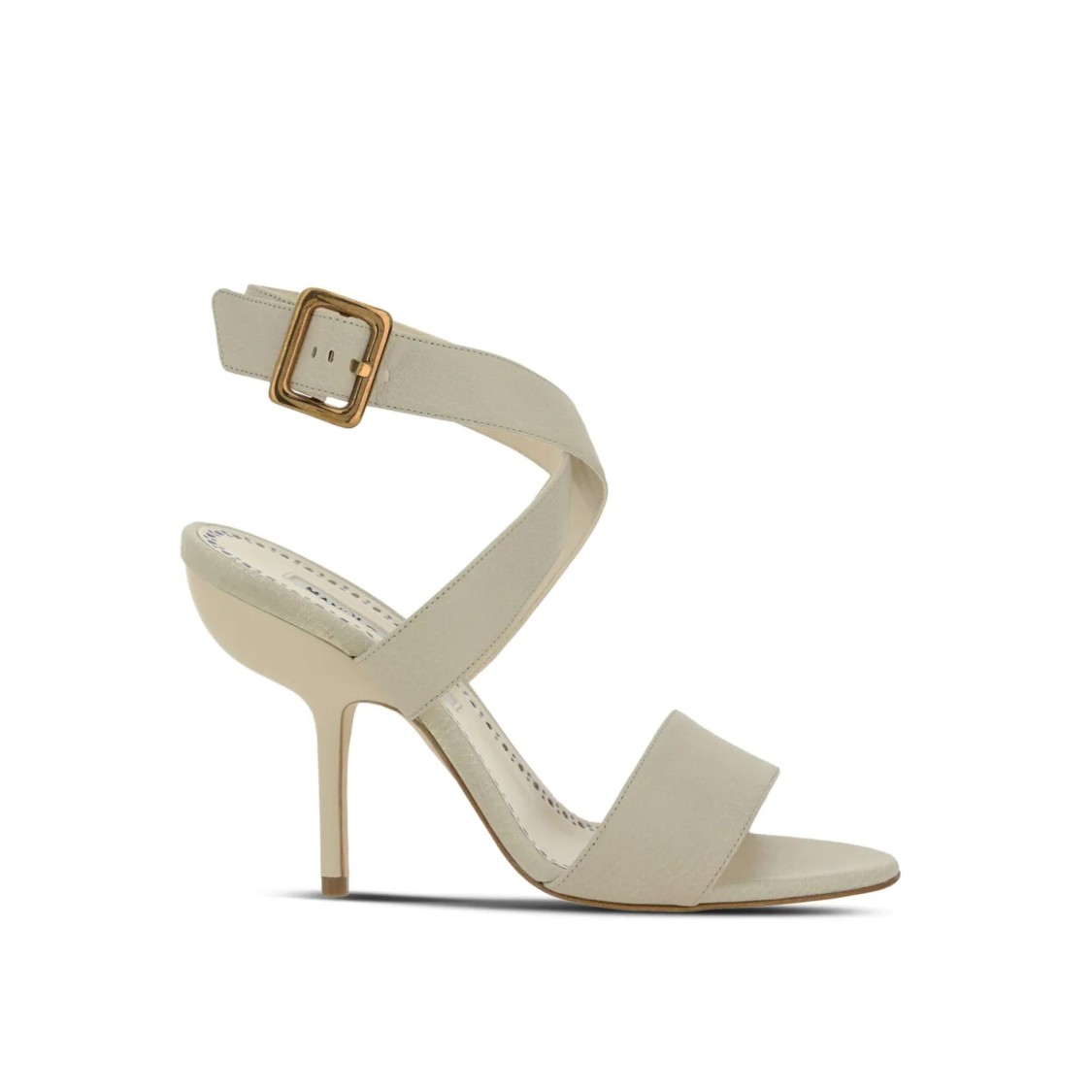 Manolo Blahnik Helua 105 Leather Sandals In Neutrals