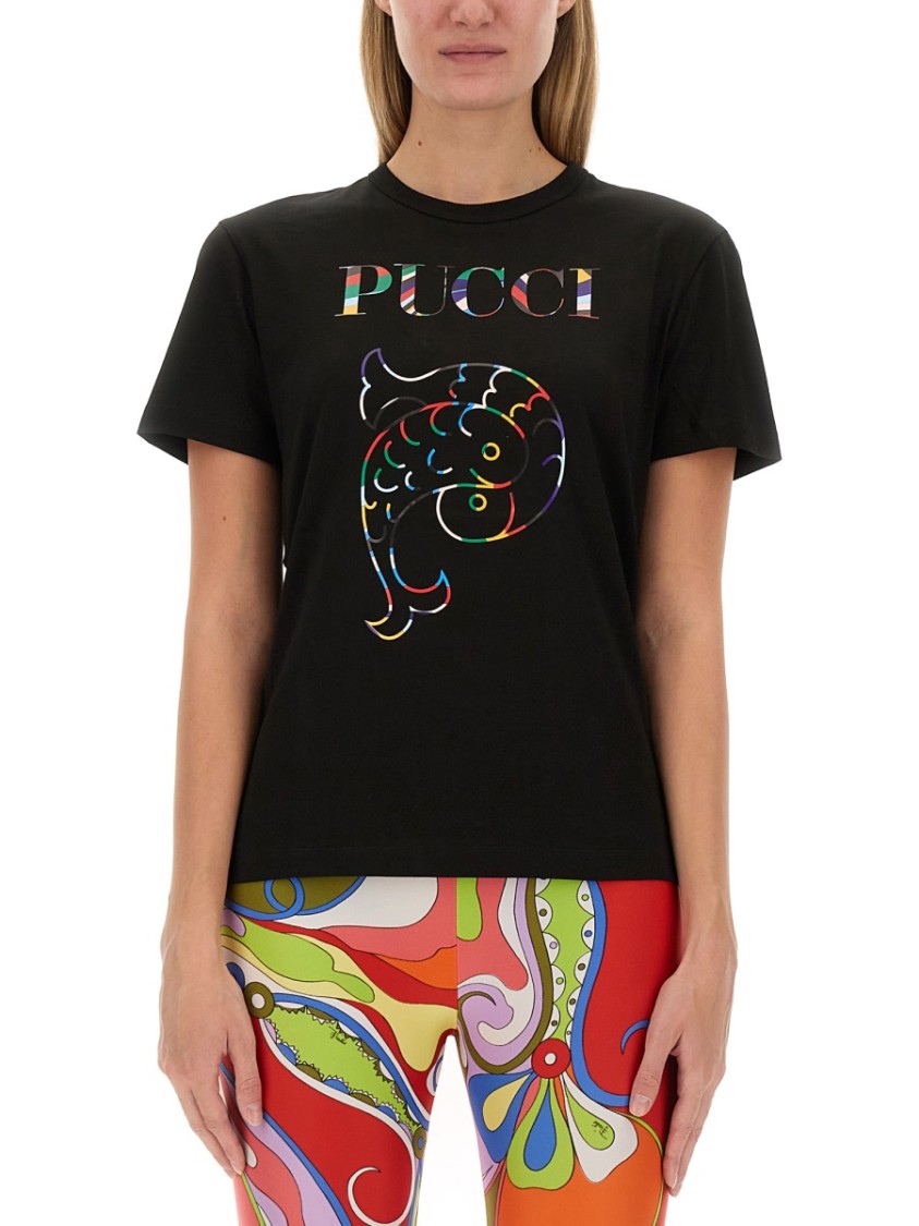 Pucci Pisces-printed Crewneck T-shirt
