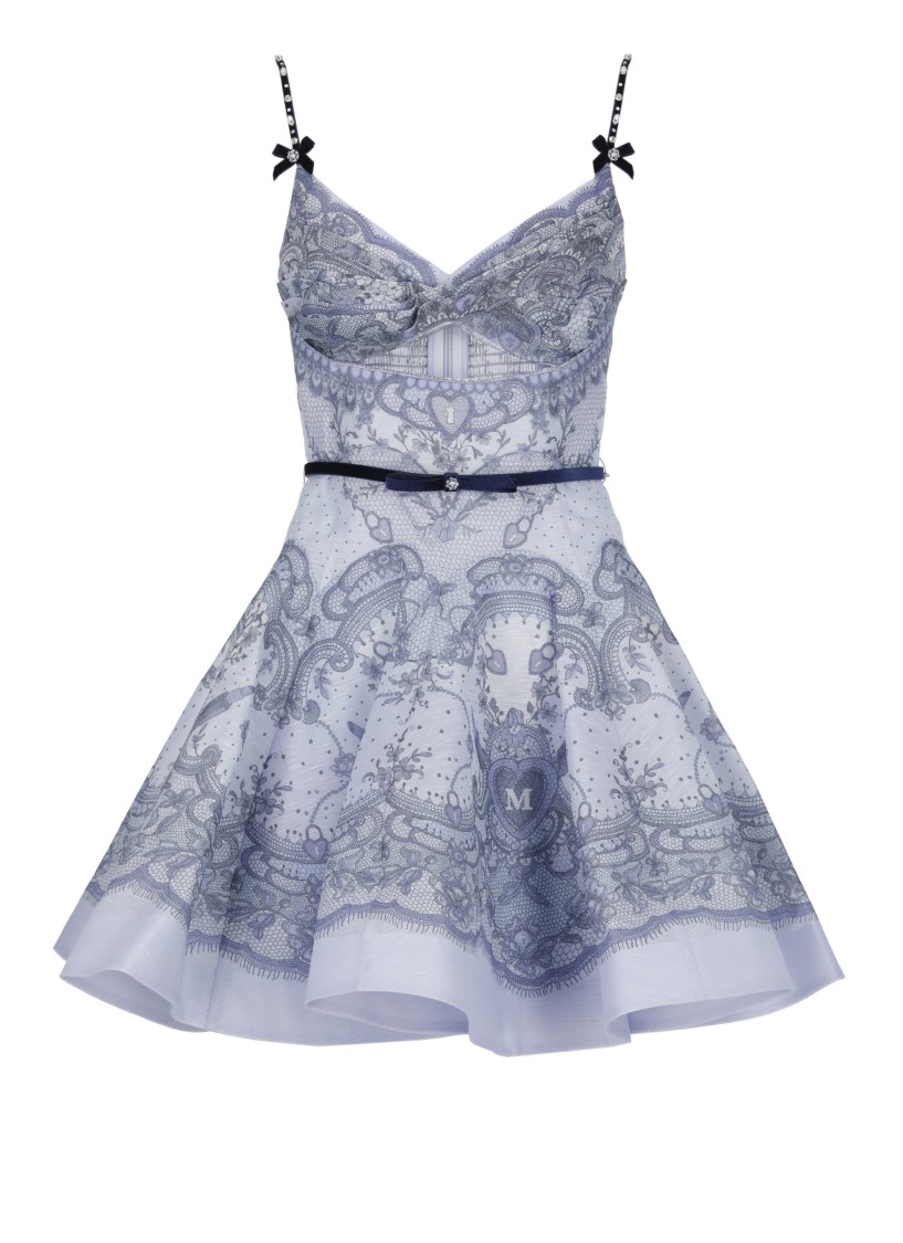 Shop Zimmermann Light Blue Crush Twist Dress