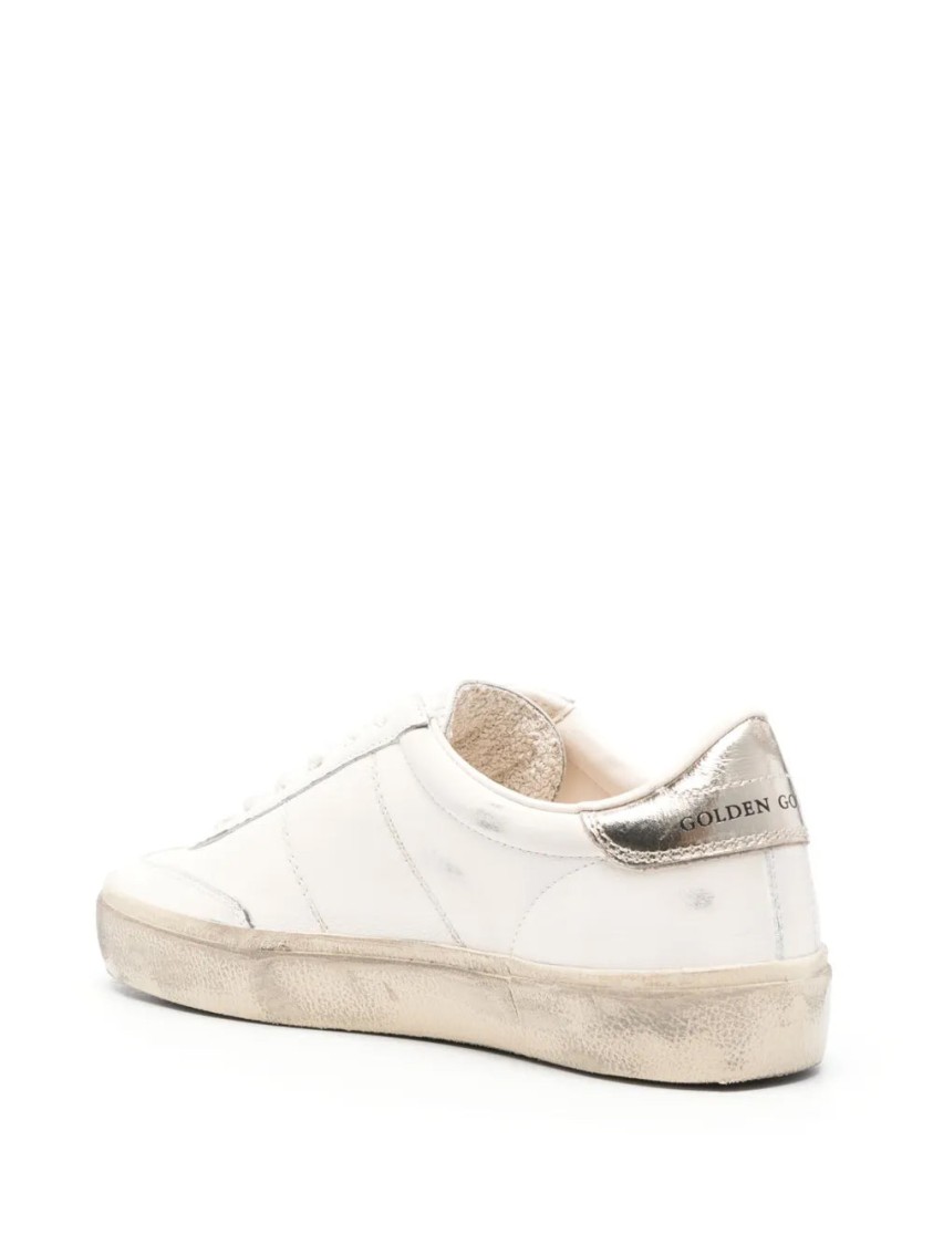 Golden Goose Soul-star Sneakers With Metallic Accent In Neutral
