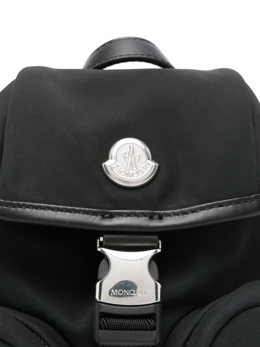 Moncler Bucket Bag With Adjustable Shoulder Strap In Black