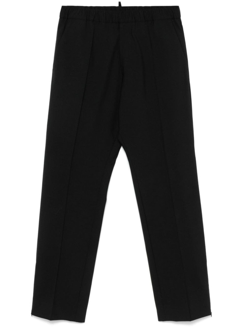 Shop Dsquared2 Cotton Cargo Trousers In Black