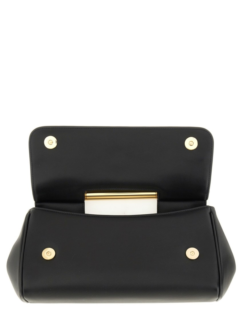 Dolce & Gabbana Dolce&gabbana Medium Black Sicily Handbag In Black