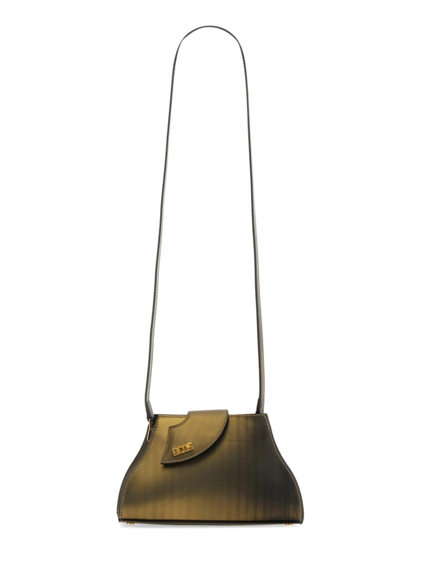 Gcds Small Comma Holographic Bag In Green