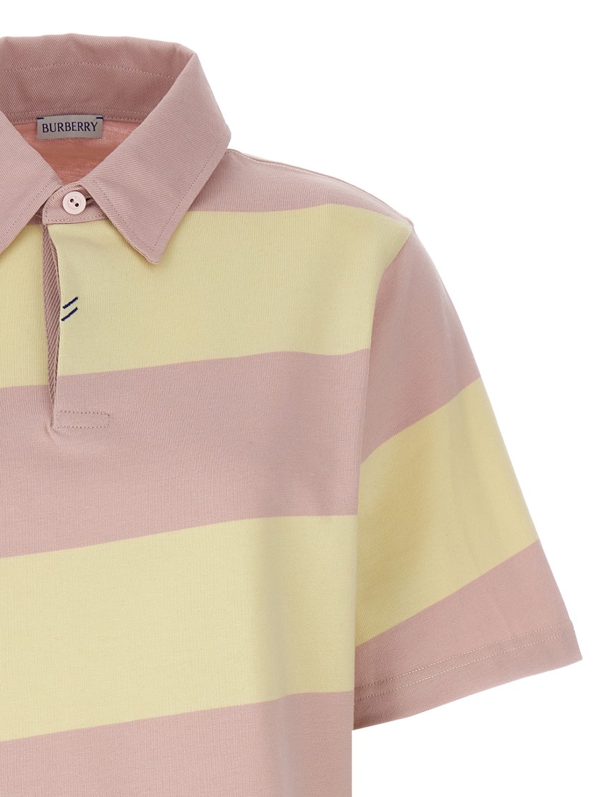 Burberry Cotton Polo In Multi
