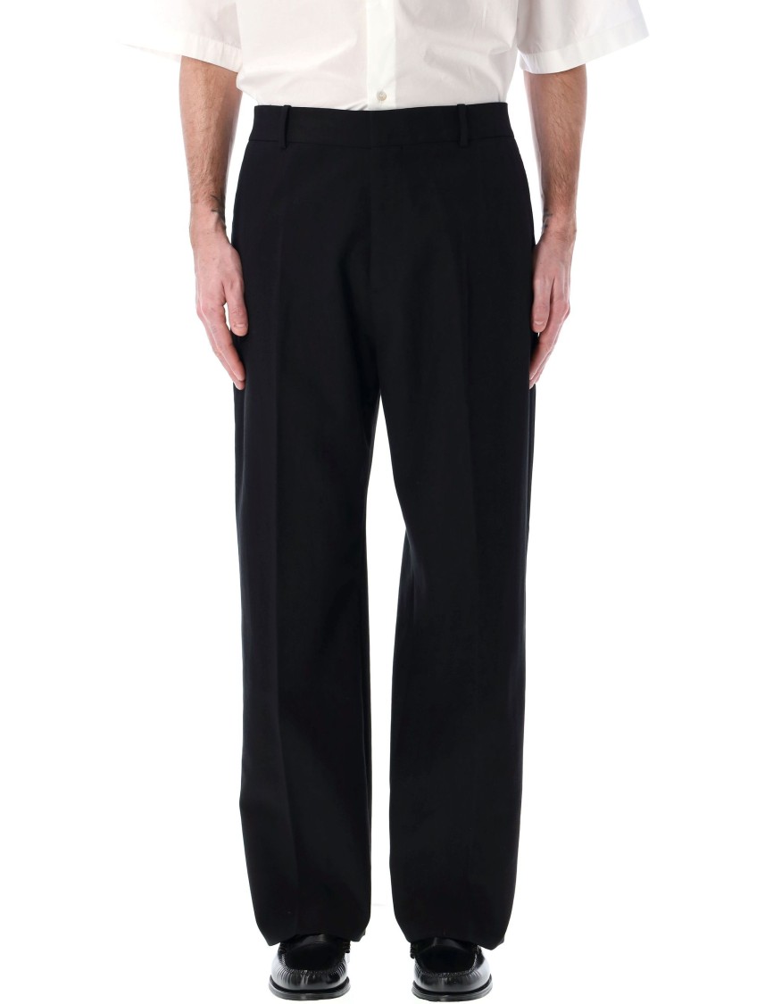Studio Nicholson Tailored Trouser With Functional Pockets And Loops In Black