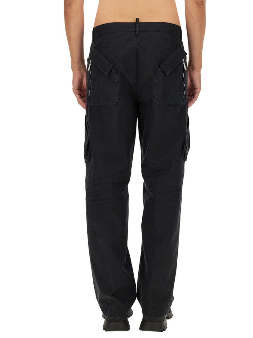 Dsquared2 Cotton Pants In Black
