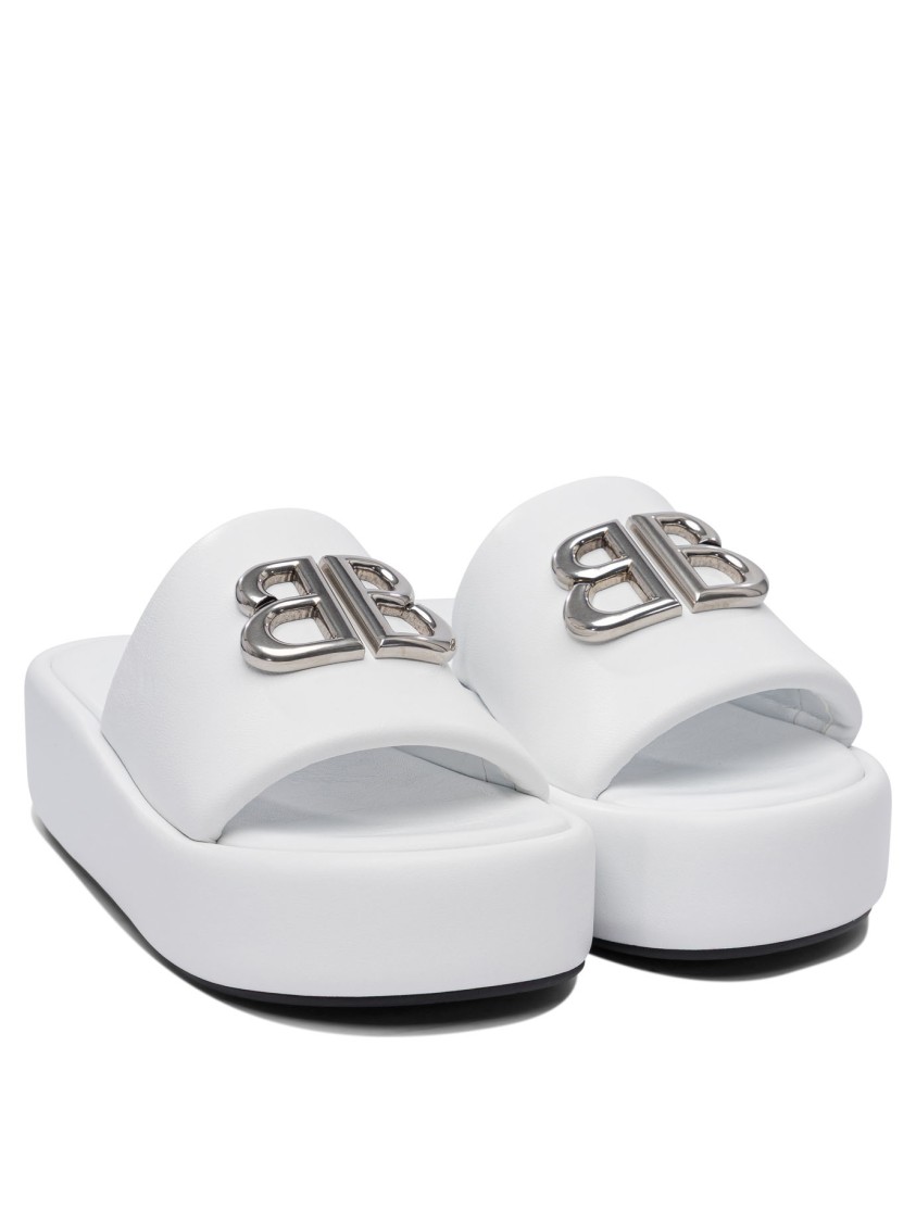 Balenciaga "rise" 55 Mm Slides In White