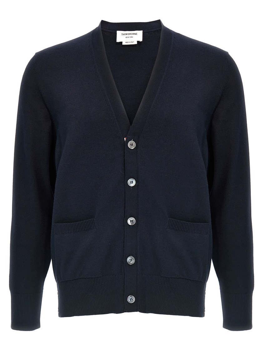 Thom Browne 4-bar Sweaters And Cardigans In Blue