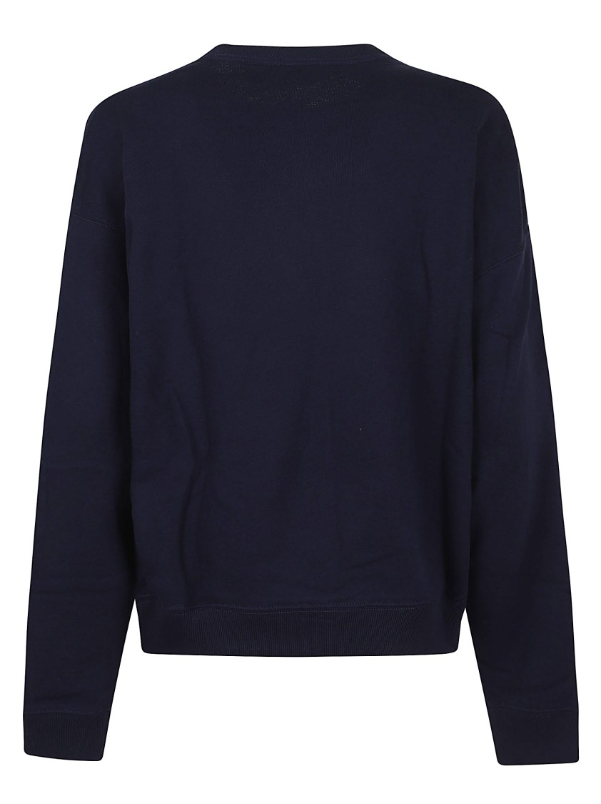Shop Polo Ralph Lauren Soft Loopback Fleece Pullover In Blue