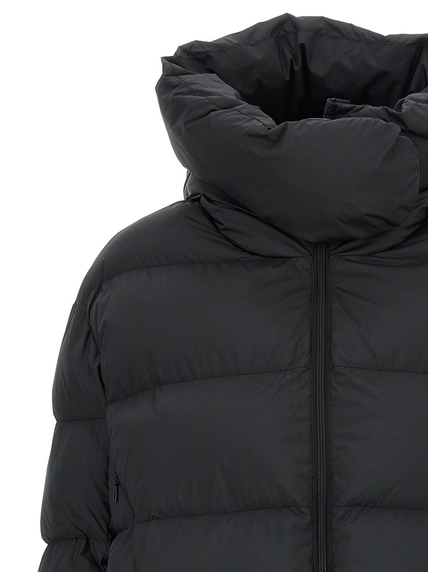Pinko Quilted High-neck Puffer Jacket In Black