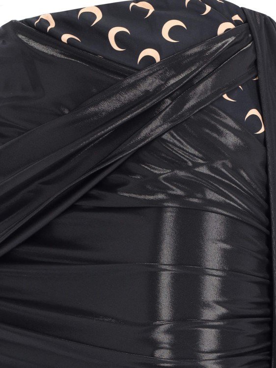 スカート Marine Serre Black Asymmetrical Midi Skirt Marine Serre Draped Midi Asymmetric Skirt | Black | FARFETCH HK