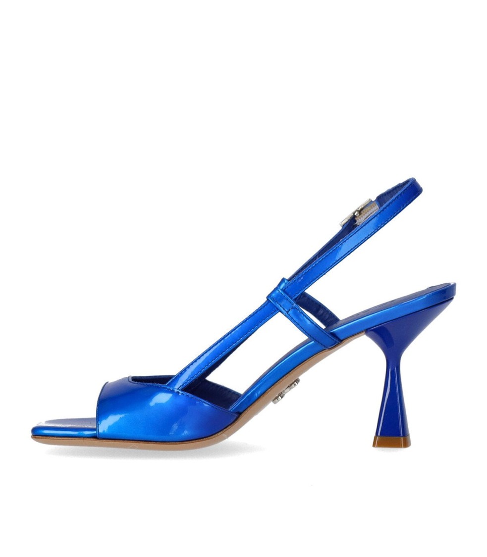 Sergio Levantesi Ilenia Electric Blue Heeled Sandal In Blue