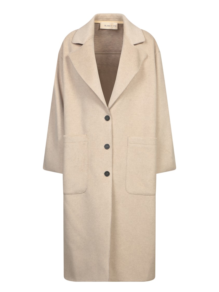 Blanca Vita Felted Coat In Neutrals