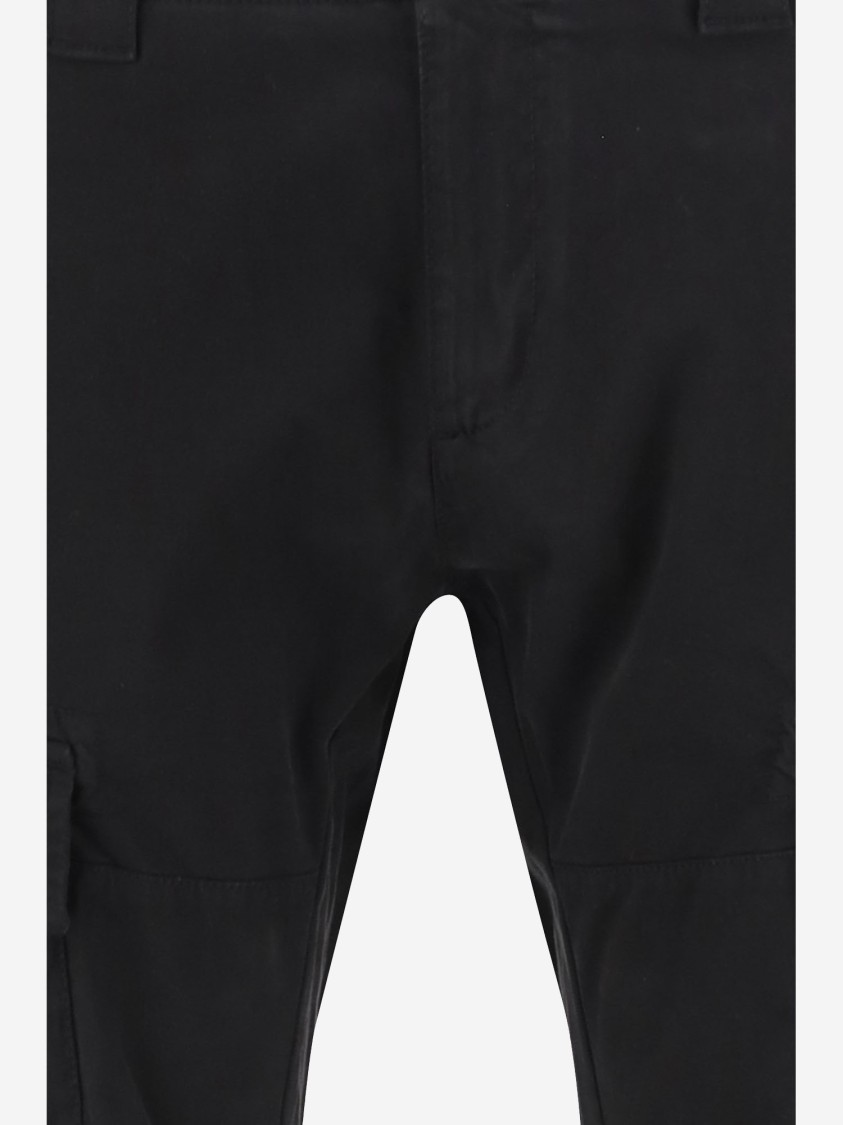 C.p. Company Cp Company Stretch Cotton Cargo Pants In Black