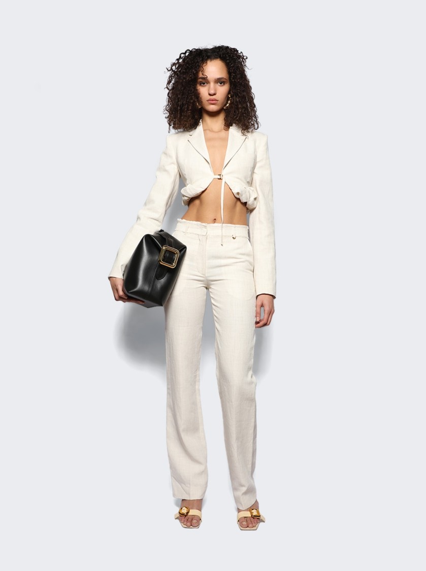 Jacquemus Short Suit Jacket With Crimped Edge