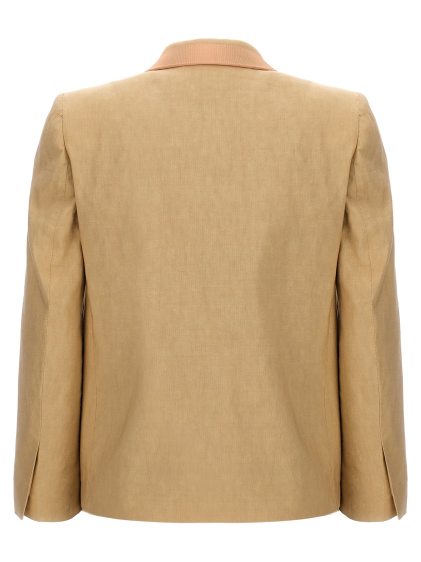 Dries Van Noten 'bessie' Blazer Featuring Front Pockets In Nude